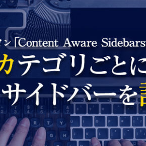 Content Aware Sidebarsのカバー
